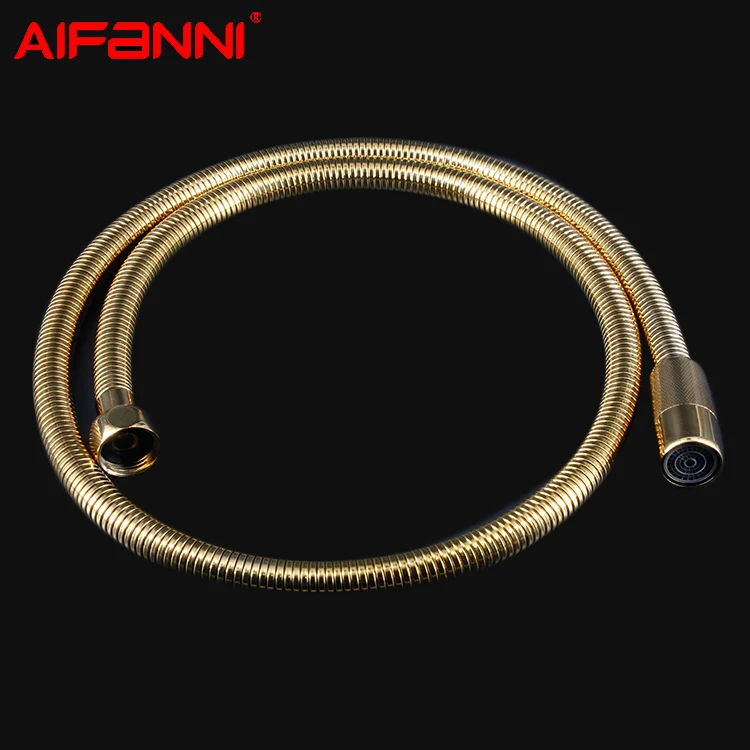 2017 competitive hot product brass double lock shower hose