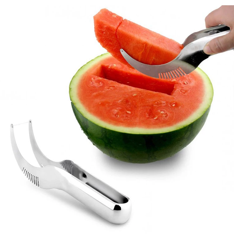 Watermelon Slicer Knife Genietti Cutter Corer Server Scoop Stainless Tool