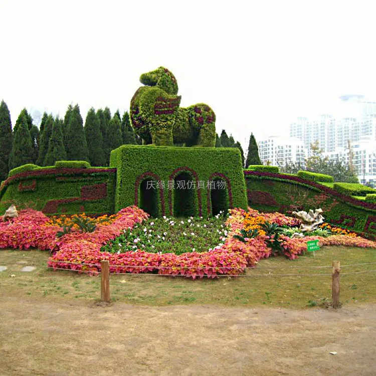 New Design Modern Garden Decorative Fake Artificial Human Boxwood Topiary Body