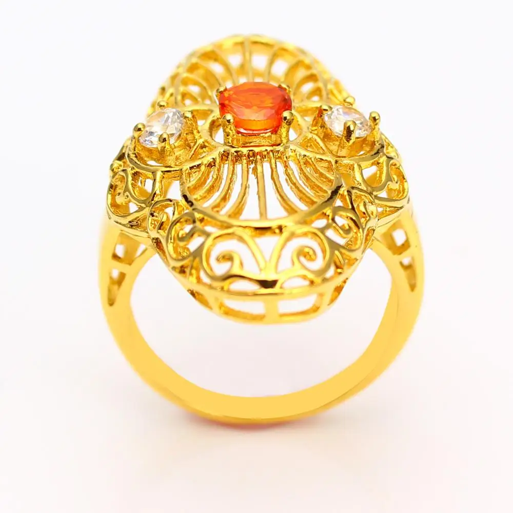 
fancy latest designs 18k gold finger ring for wedding 