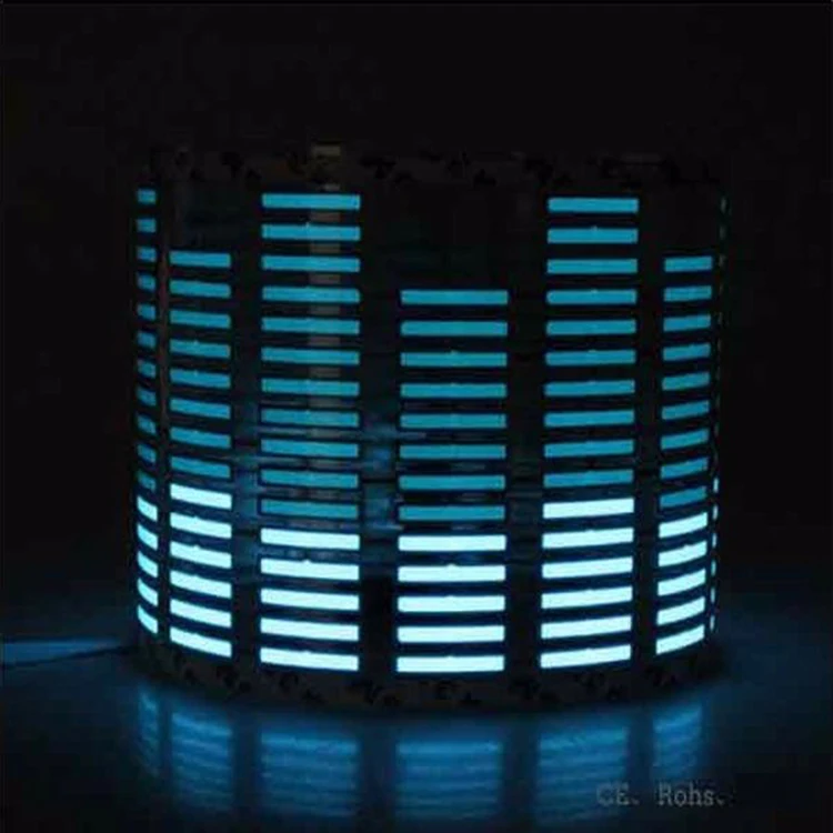 Электрическая звуковая активация, высокояркий электролюминесцентный эквалайзер, светодиодная Автомобильная наклейка для освещения