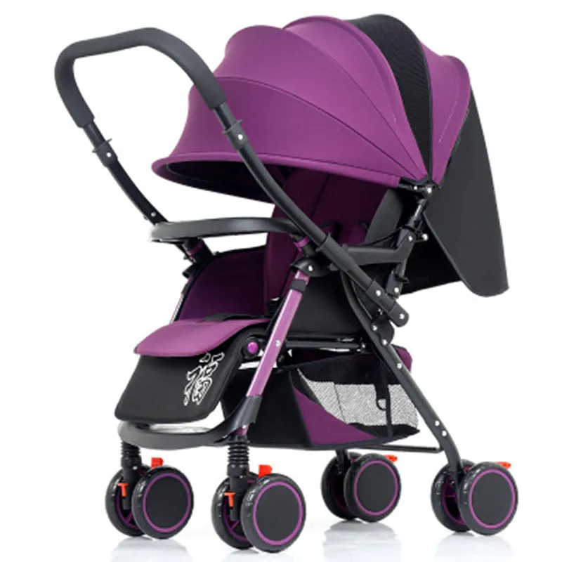 OEM portable folding can sit can lie two-way cart umbrella baby stroller for BB