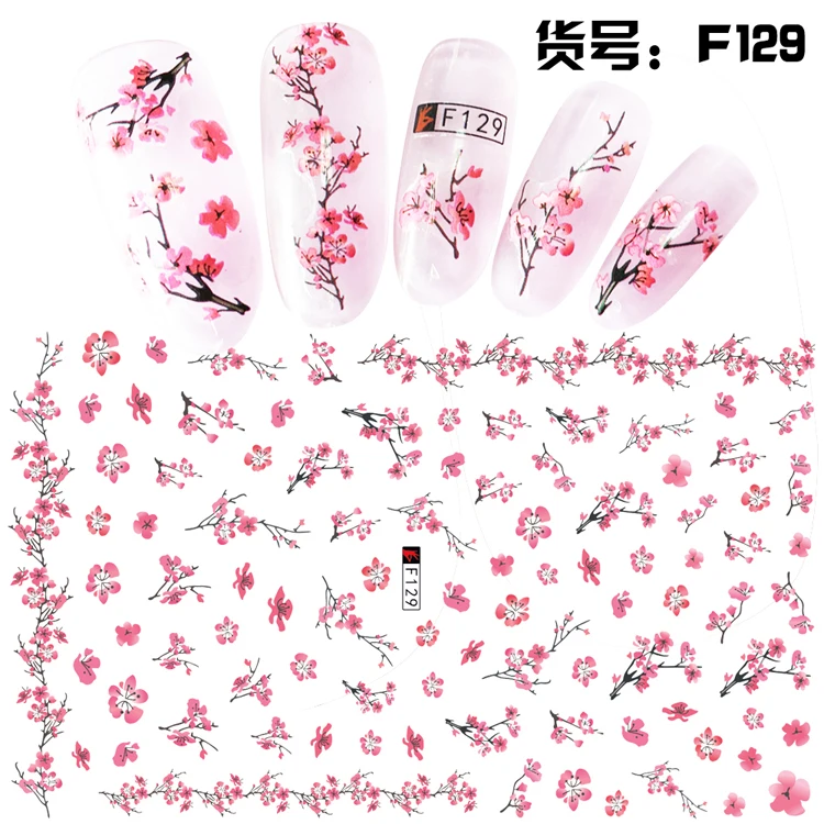 F125-136 Cartoon Bear Rabbit Sailor Moon Nail Art Decals 3D Manicure Applique Nail Stickers for Nail Decoration