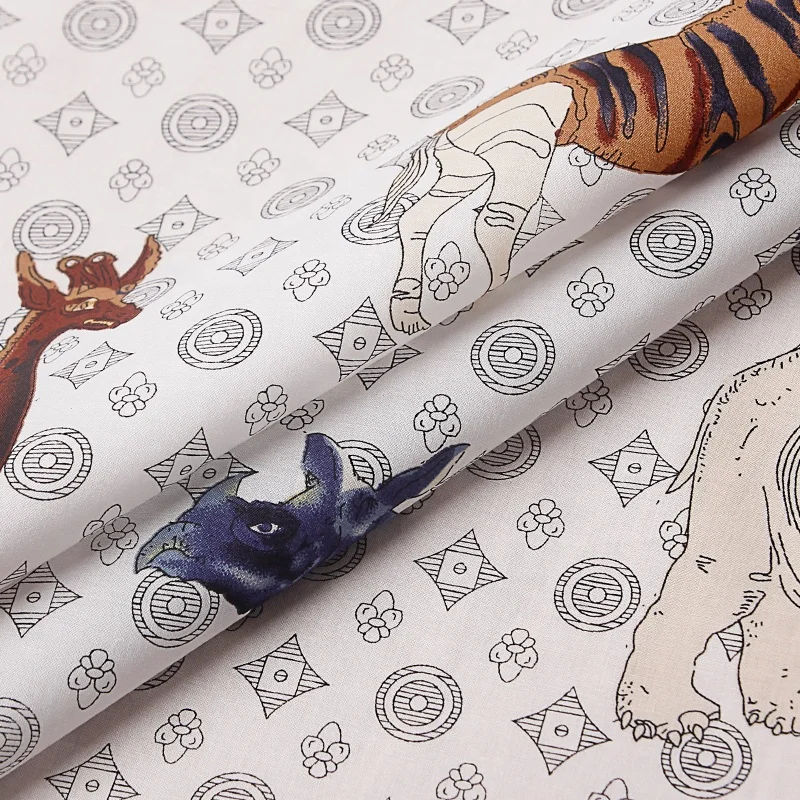 Factory Supply High Quality Fashion Wholesale Custom Print 100% Pure Cotton Fabric for Garment