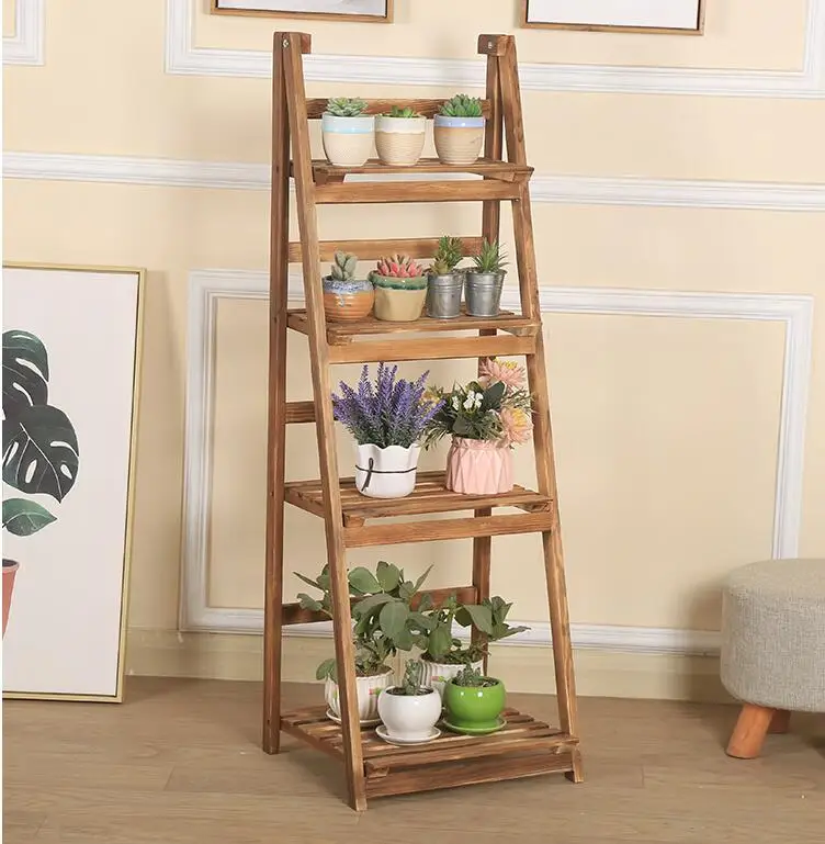 WL2075,More Cheapest Wooden Flower ladder