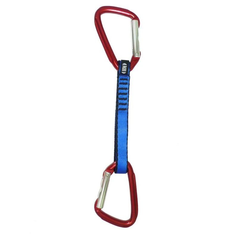 CE UIAA Certified A750-QD1 D Type D Shaped Aluminum Climbing Quickdraw