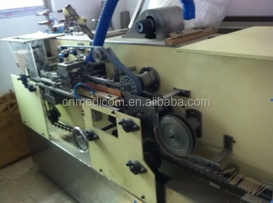 hot sale ear cleaning plastic stick safety wooden cotton swab machine