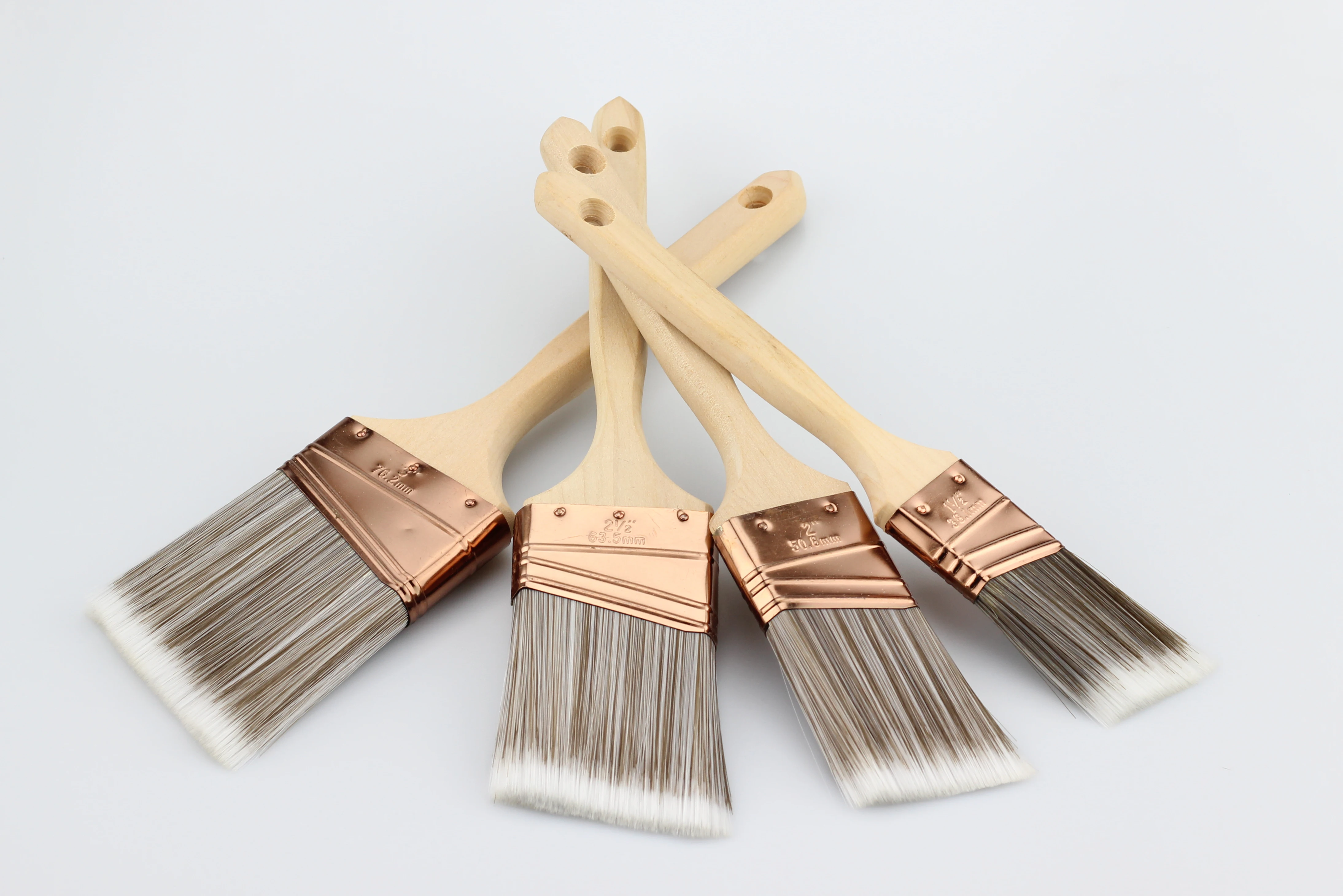 Direct China Manufacturer Wooden Paint Brush Handles Wall Painting brushes