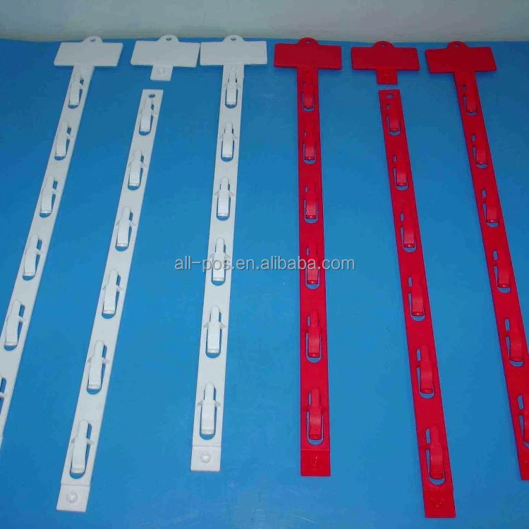 
plastic hanging clip strip for retail 