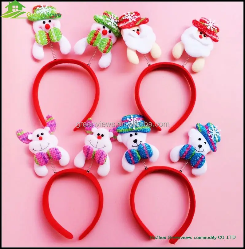 
Colorful Christmas Hair bands Fashion Festival decorative girls Headbands christmas hair band hoop girl 