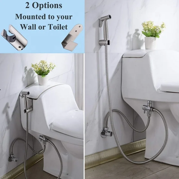 NZMAN Premium Metal Sprayer for toilet clean ,Golden Handheld Muslim Shower,Gold PVD Brass Shattaf Bidet Diaper Sprayer 014-G-P2