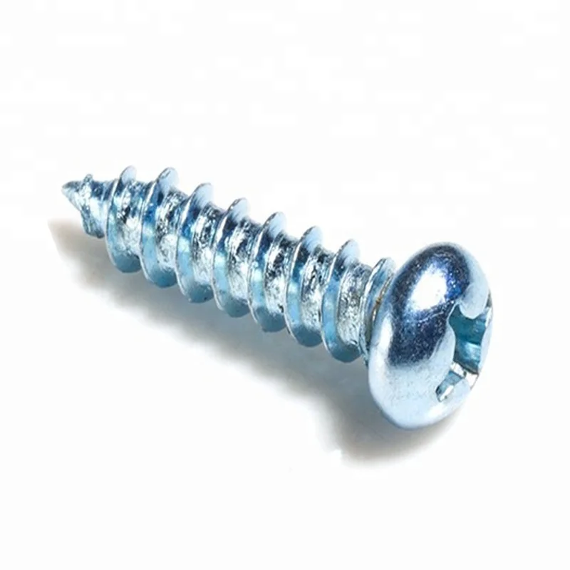 M4 M6 Grade 4.8 Zinc Plated Round Head Self Tapping Screw