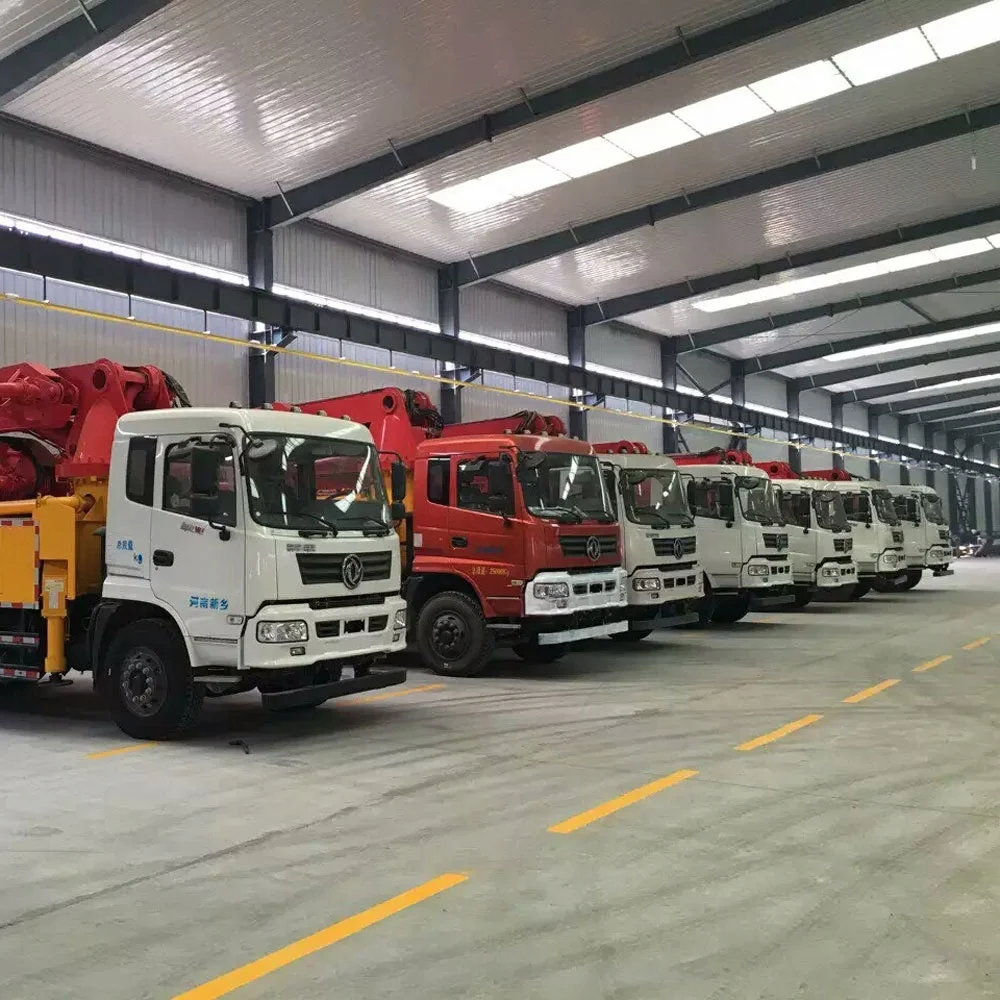 SANQ 30m 32m 36m 37m Truck Mounted Concrete Line Pump  Concrete Boom Pump Truck