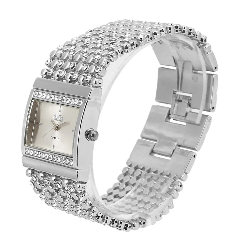 NEW!!! 2017 New Stainless Steel Chain Fashion Gold Women Watches