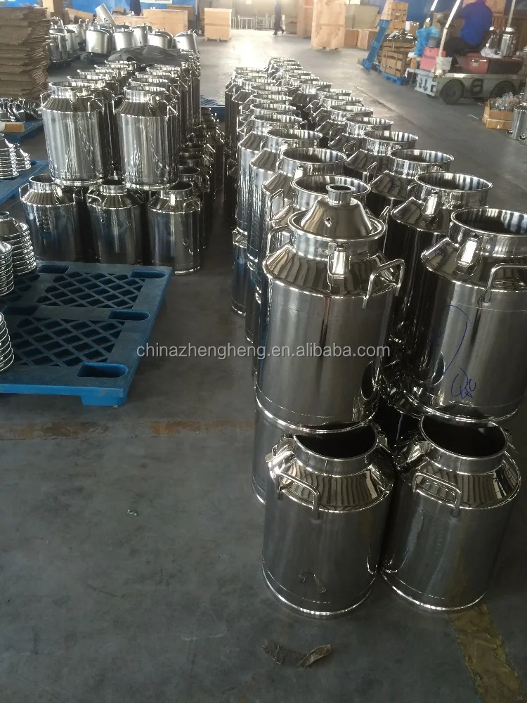 Stainless steel milk can