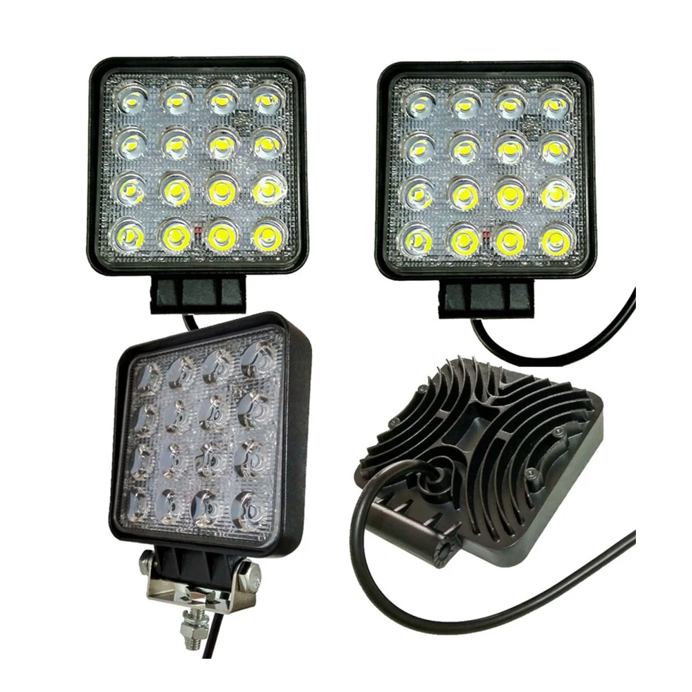 
Best Price Car led Work light lamp 48W for working truck 12V 24V 4 inch LED work light car LED Pod Light driving 