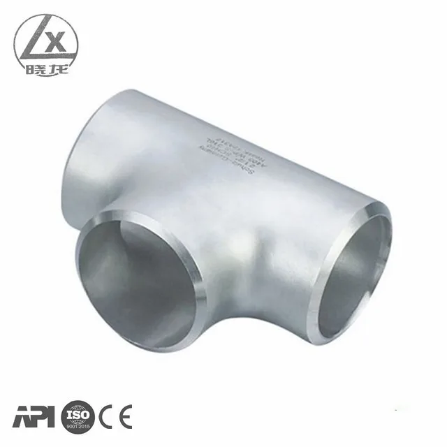 
A234 WPB/A420 WPL6/WPL3/A860 WPHY42/WPHY52/WPHY60 steel butt welded Tee/seamless 4 inch stainless steel pipe tee 