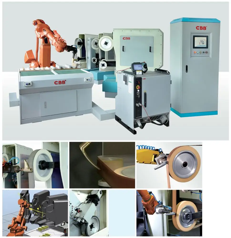 Copper surface faucet grinding robot industrial polishing machine