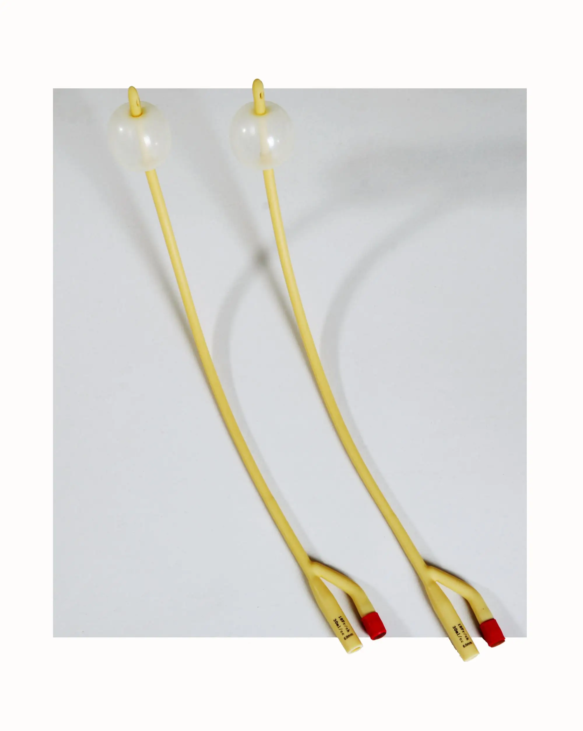 Two Way Pediatric/adult Latex Foley Catheter with Plastic Valve