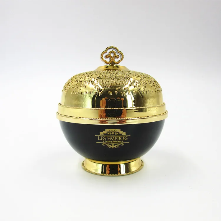 
new imperial crown shape luxury cosmetic bottles acrylic bottle empty cosmetic cream jar 