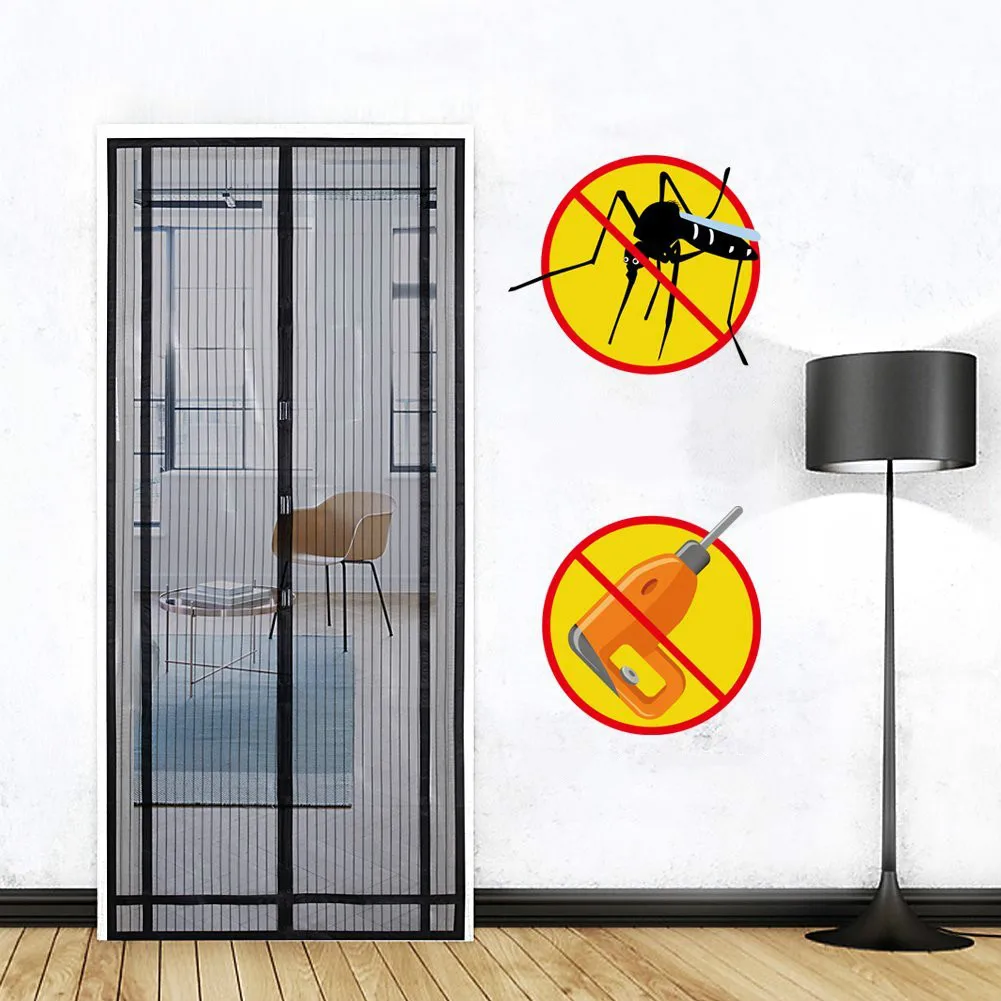 Magnetic curtain for insect protection, ideal magnetic fly screen for balcony door