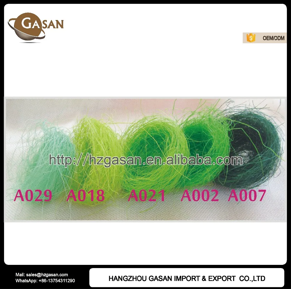 1kg/bag Eco-Friendly Colored Natural Sisal Fiber