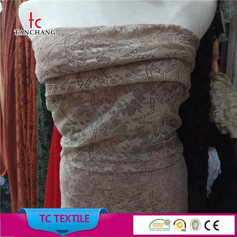 factory wholesale fancy lace fabric market in dubai for clothing LSML3024
