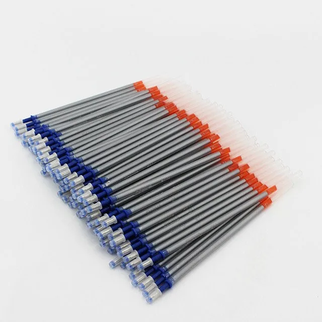 Серебряная ручка, серебряная заправляемая ручка, кожаная Временная маркерная ручка, шариковая заправка