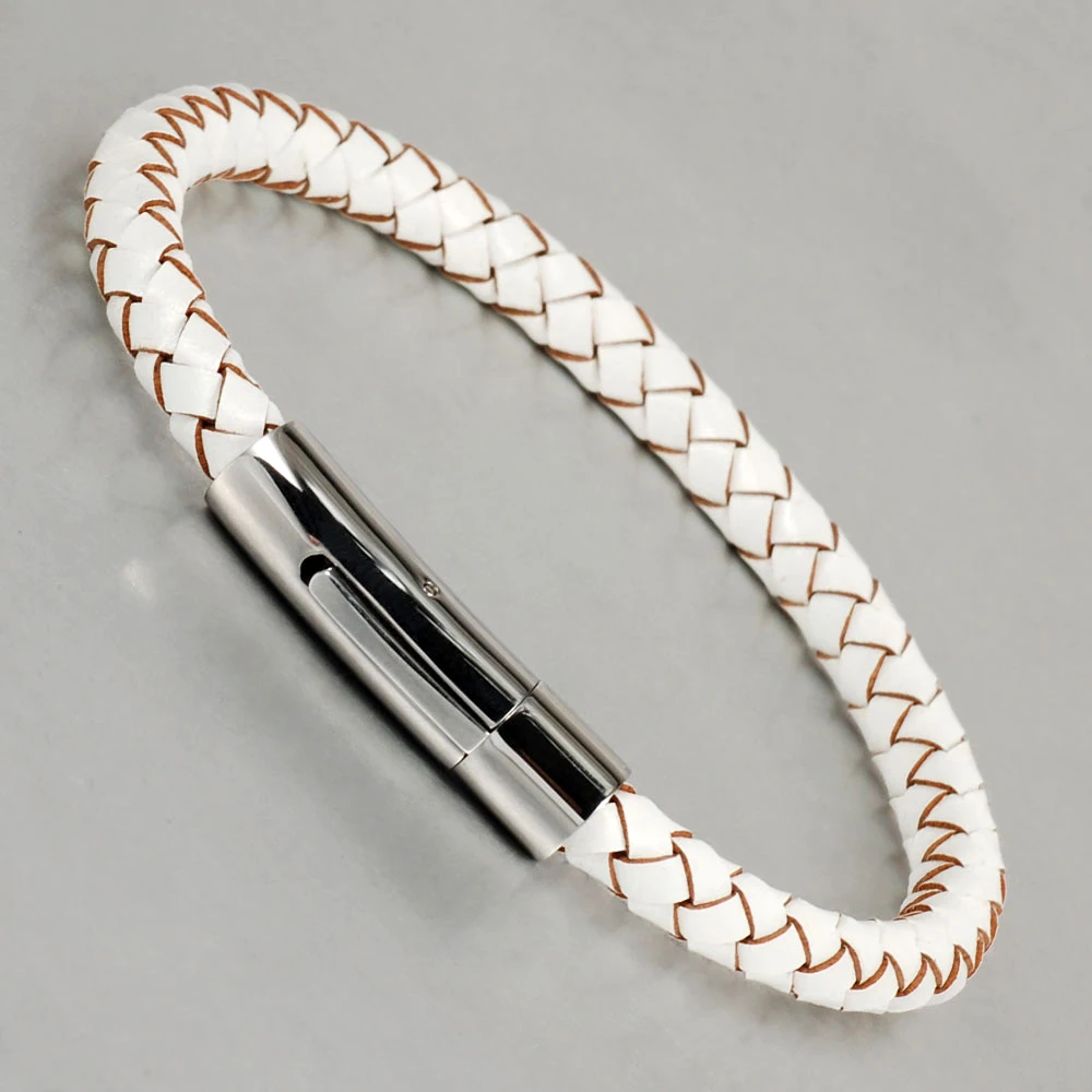 Energinox different colors germanium mens leather bracelet