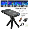 Mini Projector Portable Pocket DLP Wifi Bluetooth Projector DLNA Android OS 1G 16G ROM Built in