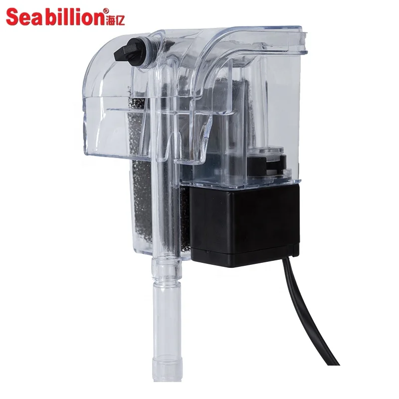 Seabillion Hot sales Aquarium silent & waterfall External Filter Outside hanging Filter small cycle filtration for fish tank