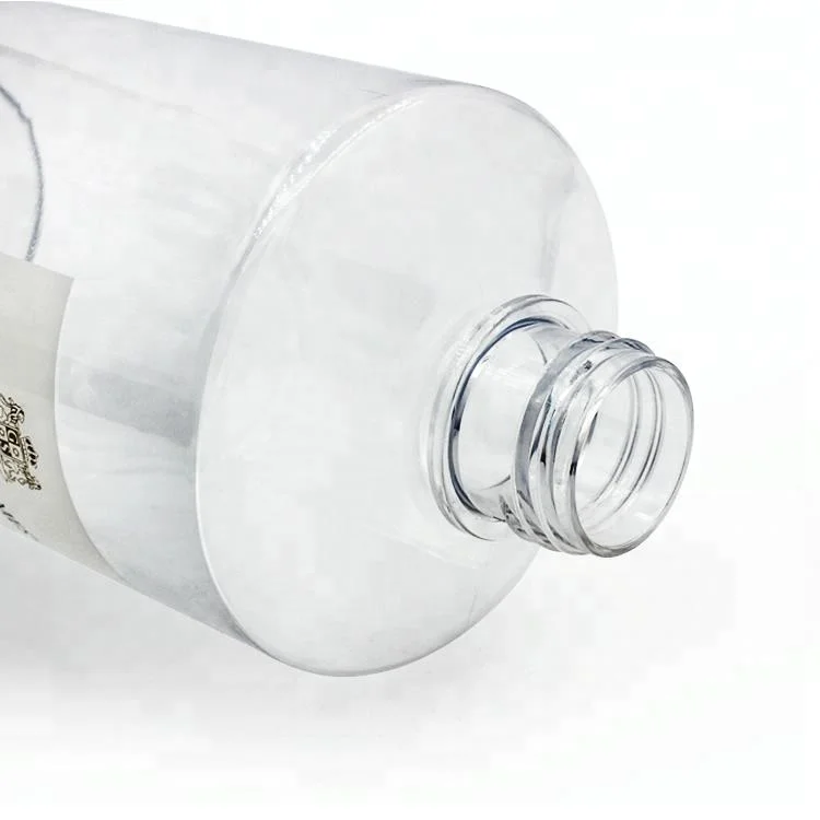 High Quality Elegant Empty Transparent pet Liquid Soap Bottle