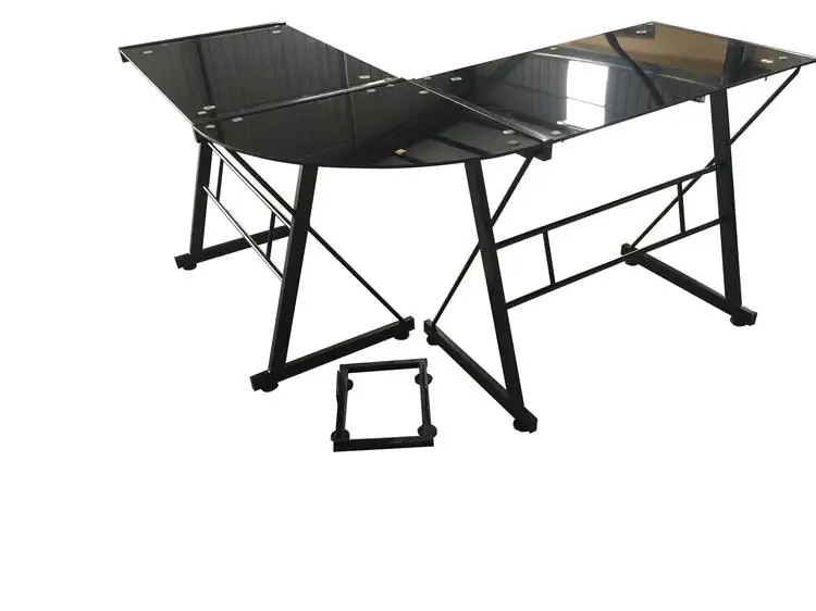 Office Metal Manager Workstation Table Long Cheap Station Reading Modern Glass Working Design Desk Office Home Corner Table Set