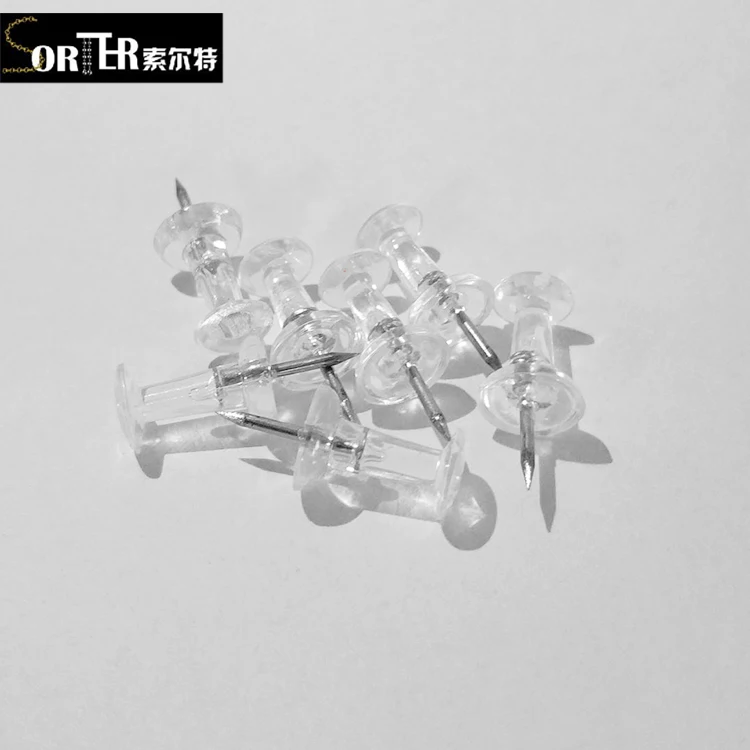 Прозрачный пуш-ап из пробкового дерева чертежные кнопки для уведомления пробковая доска карта