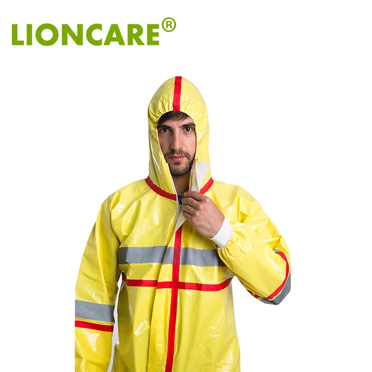 
C400 Type 4/5/6 High Visible Coverall Reflective Coverall 