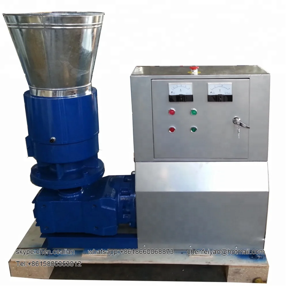 MKL225 roller driven coconut rice husk wheat straw wood pellet mill on selling