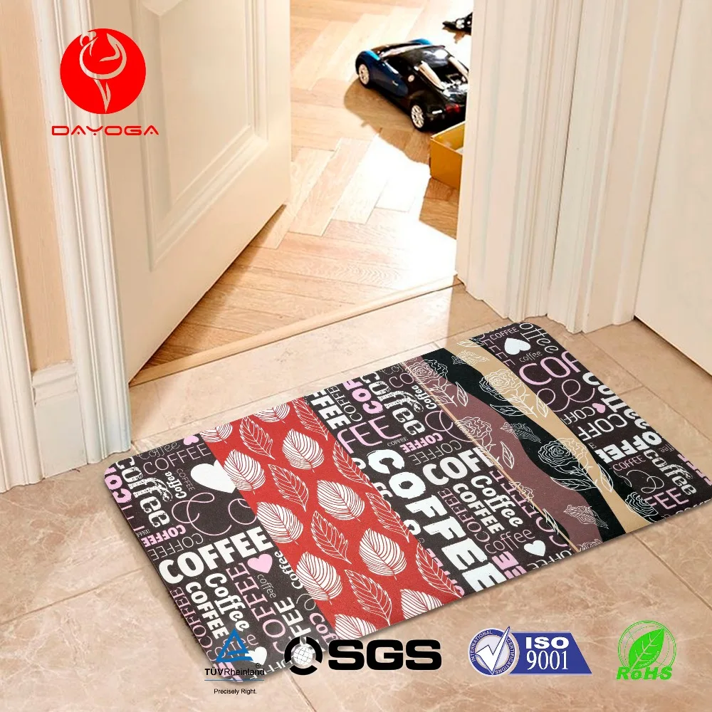 Door Mat Factory Fast Direct Good Quality Custom Printing Anti Slip Natural Rubber Door Mat Custom Thickness Foldable Home