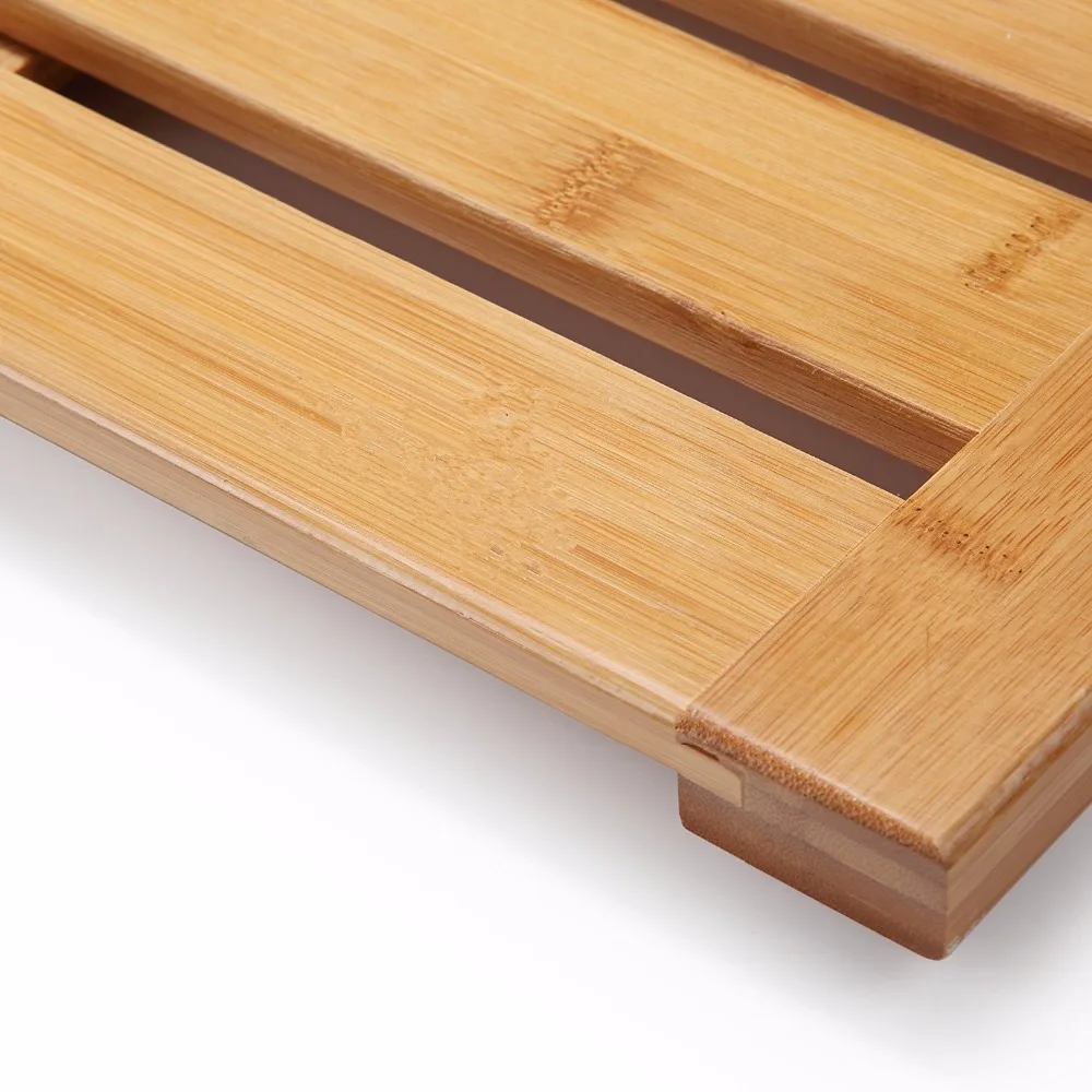 Wooden Bamboo Bathroom Accessories Eco-friendly Bath Shower Floor Mat Natural Bathroom Non Slip Mat Classic,morden Luxury Modern