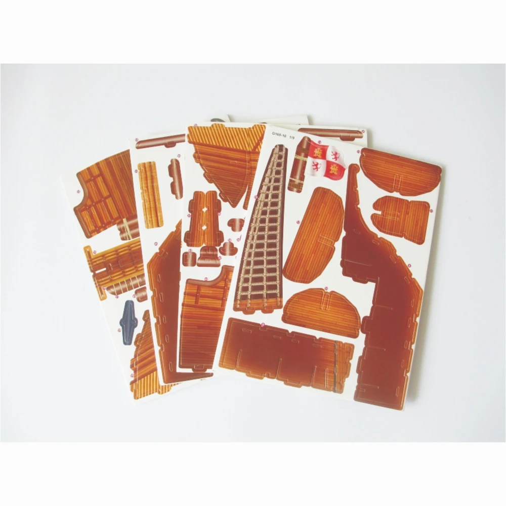 Santa Maria 3D Puzzle Pirate Ship Model with Embroidery - Pirate Ship Toy for Kids Ages 8-10