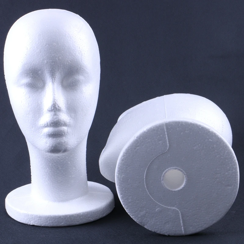 XUCHANG HARMONY White Hair Wigs Hats and Jewellery Display Styrofoam Mannequin Foam Head 1 to 2 Working Days