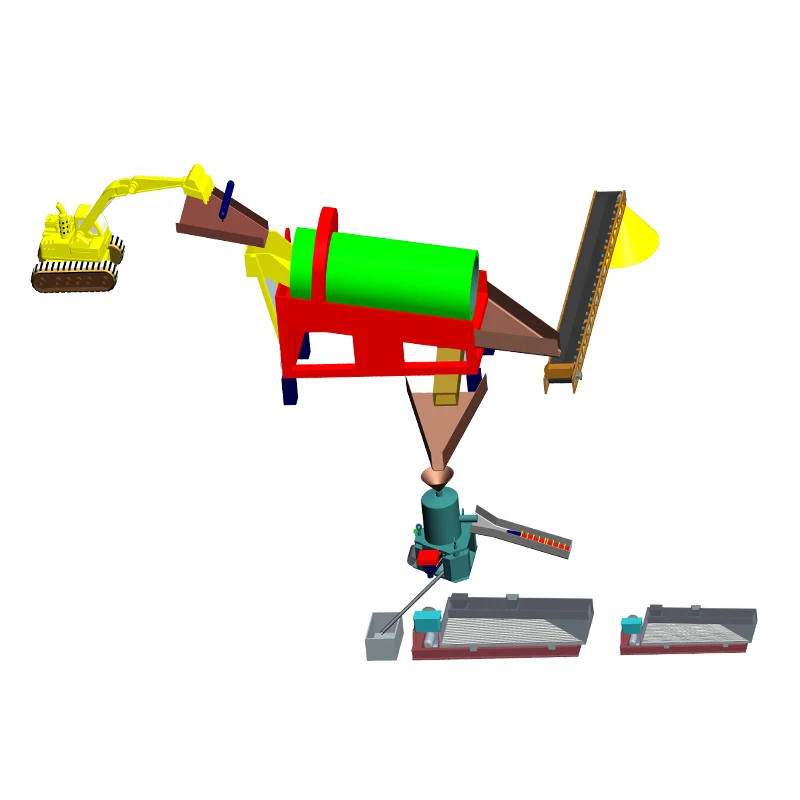 Turnkey Solution Rock and Alluvial Gold Extraction Equipment