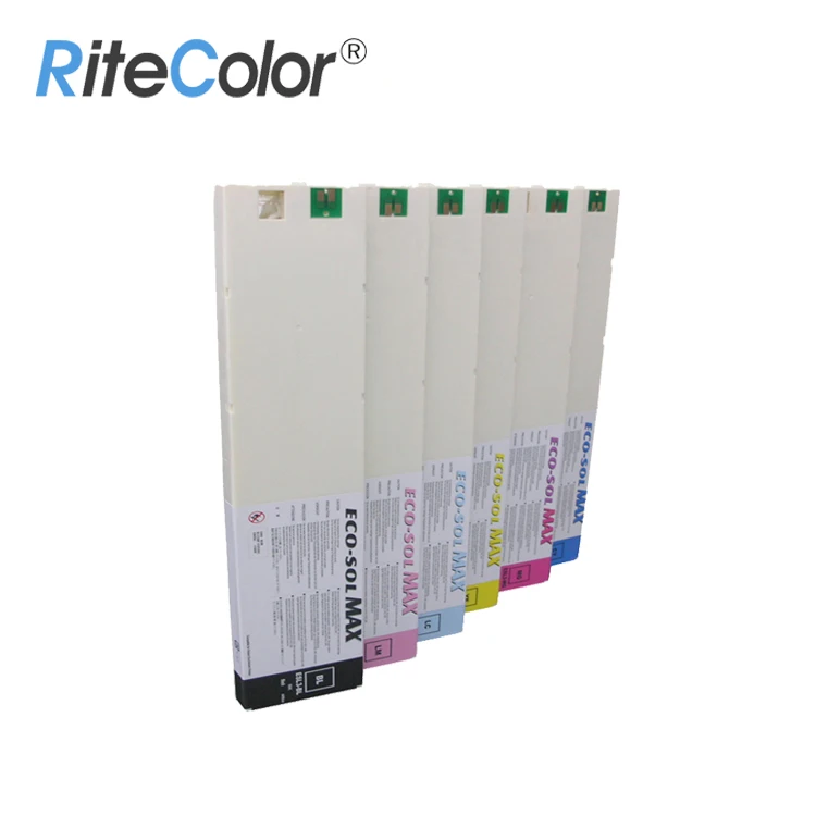 Премиум-класса ECO SOL MAX 2 чернила для цифрового печатания RF-640 DX-7 машины 400 мл Plug and Play