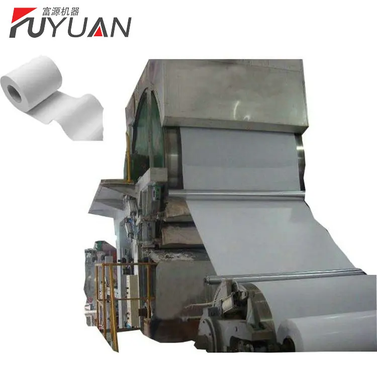 2 TPD отходов бумажной массы утилизации рулон туалетной бумаги jumbo лицевой ткани санитарные салфетки машина