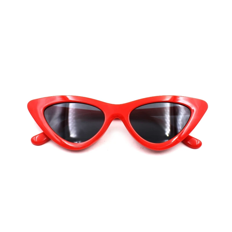 Candy color cat eye custom logo sun glasses women