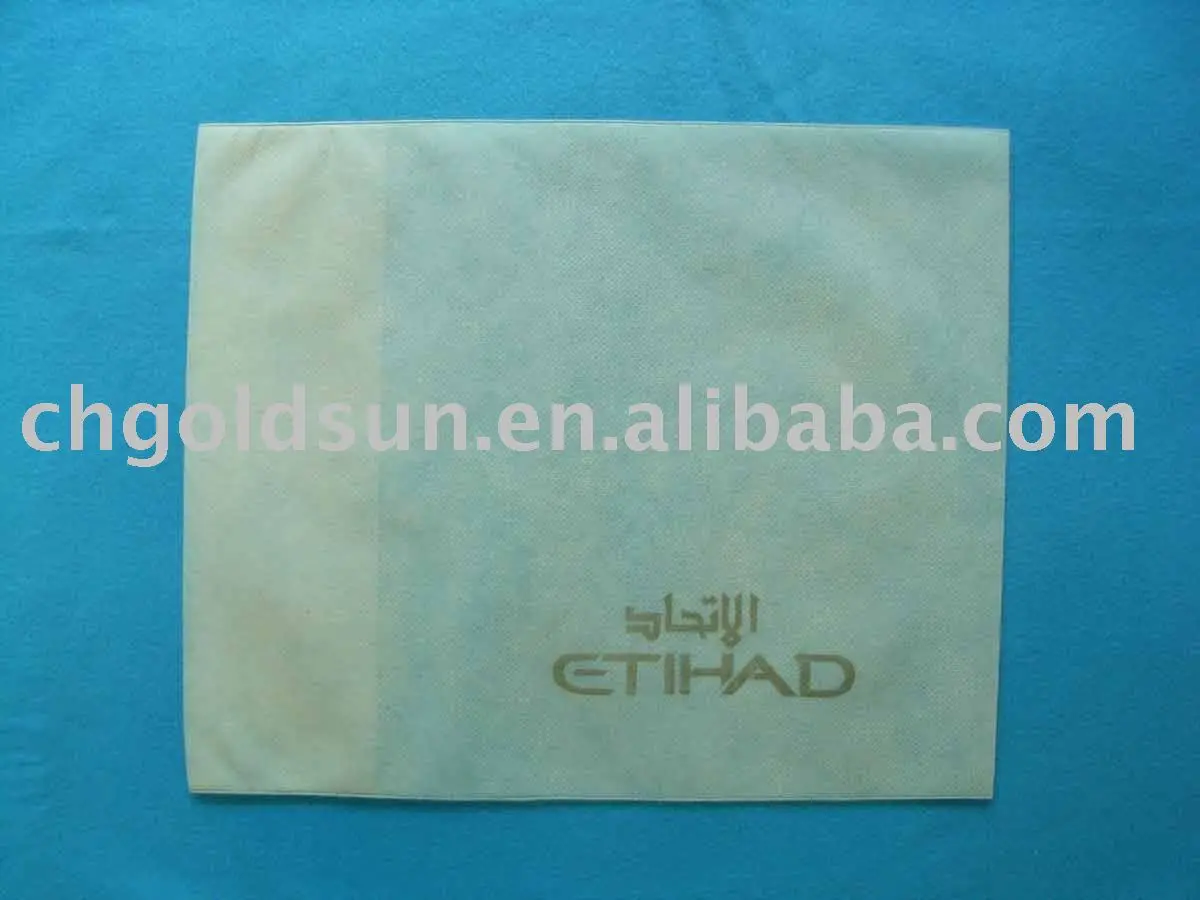 Airline disposable Non woven hotel colour pillow cases design