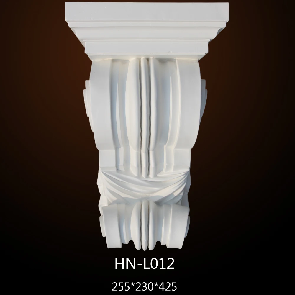 HN-L012 полиуретана ornate прессформы кронштейн PU резные