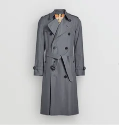 2022 New Fashion Wholesale custom long trench coats plus size windbreaker jackets for men