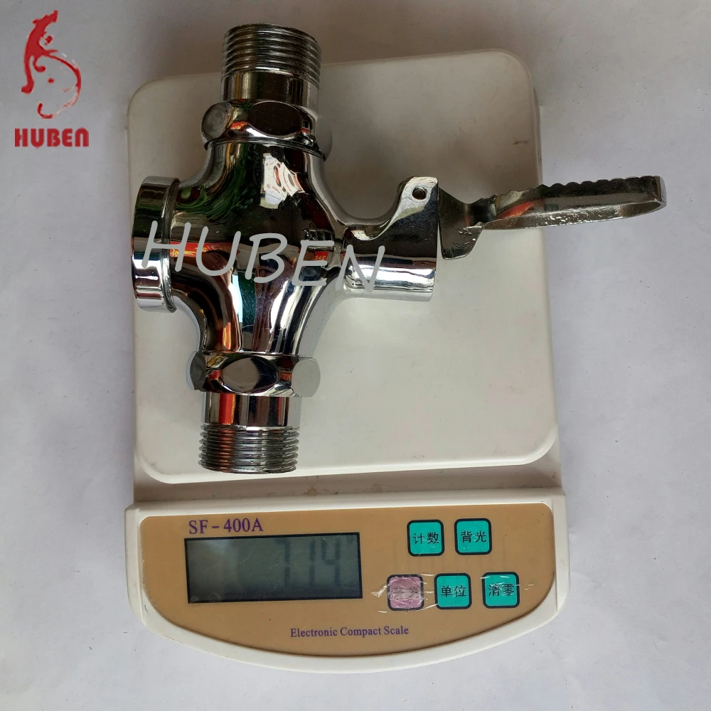 
Foot step brass flush valve for squat type toilet 