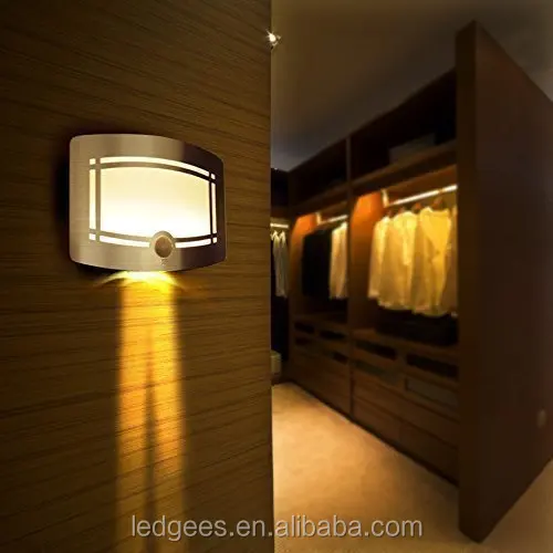Coolqing Battery-Powered Wireless Motion-Sensing LED Stick-Anywhere Nightlight Wall Sconce