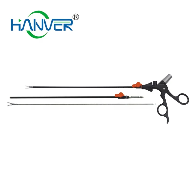 HANVER Reusable Medical Laparoscopic Bipolar Electrode Forceps